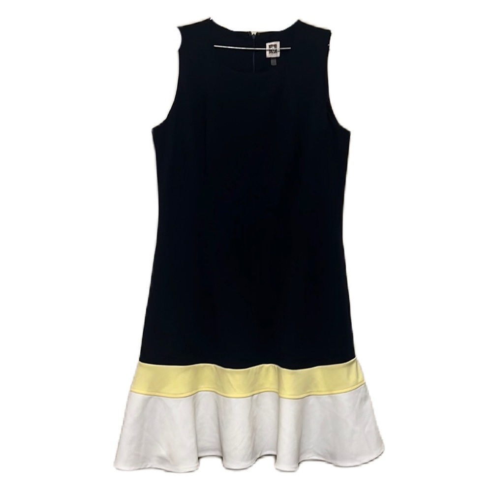 Annie Klein, Sleeveless, Scoop Neckline, Beautiful Hem Dress, Multi, Size 10